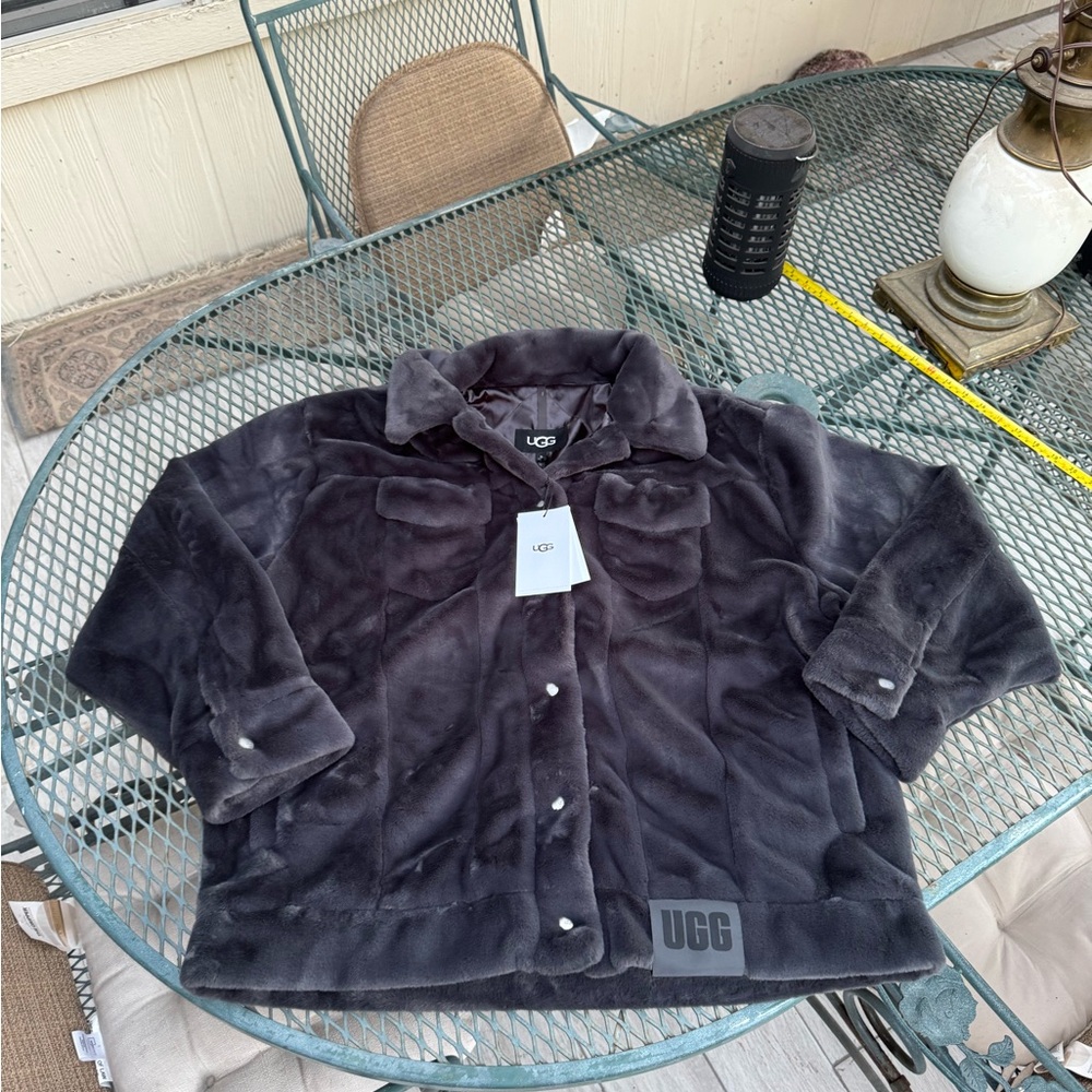 UGG Frankie Faux Fur Trucker Jacket